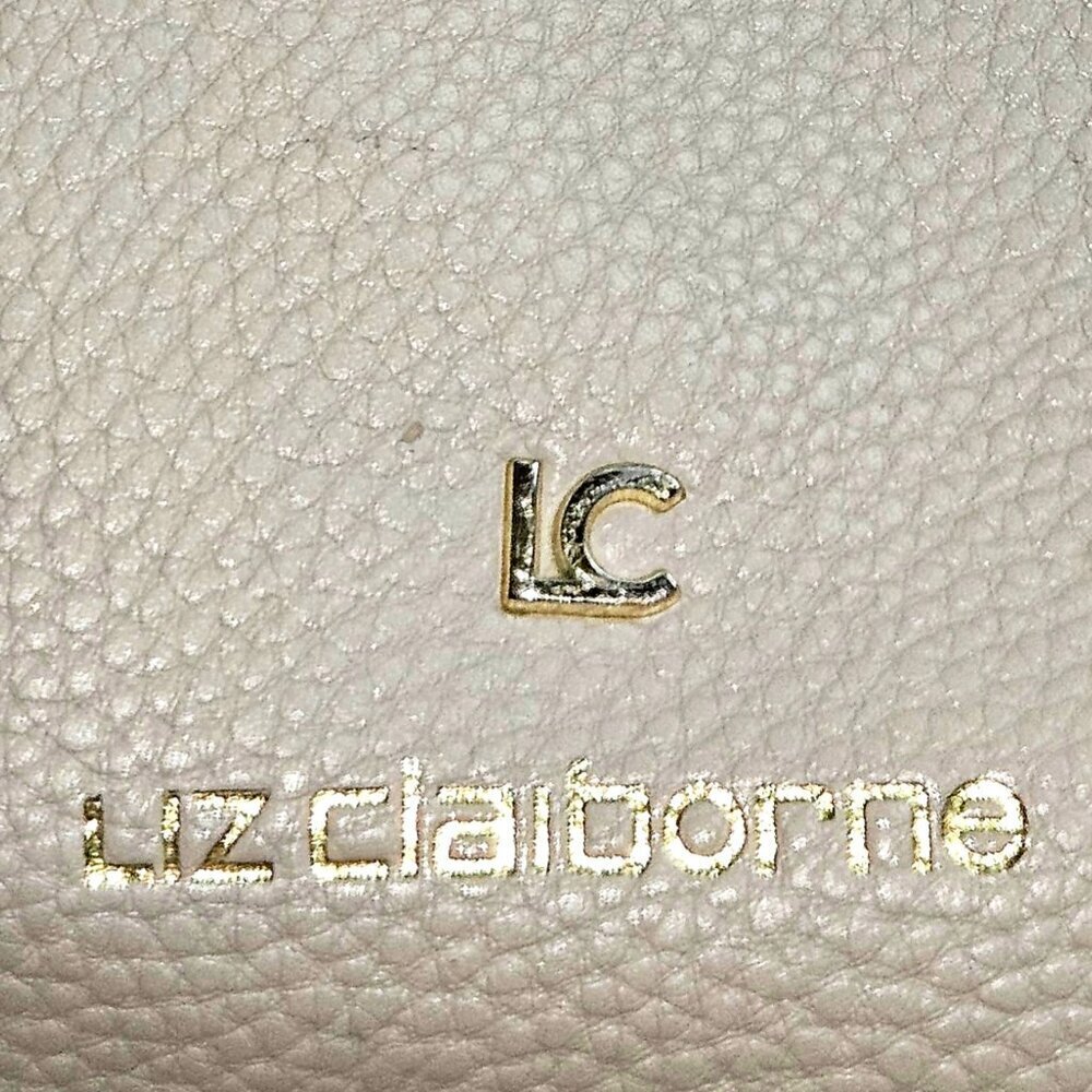 Liz Claiborne beige or tan purse with long straps so could be worn crossbody M - Picture 3 of 9